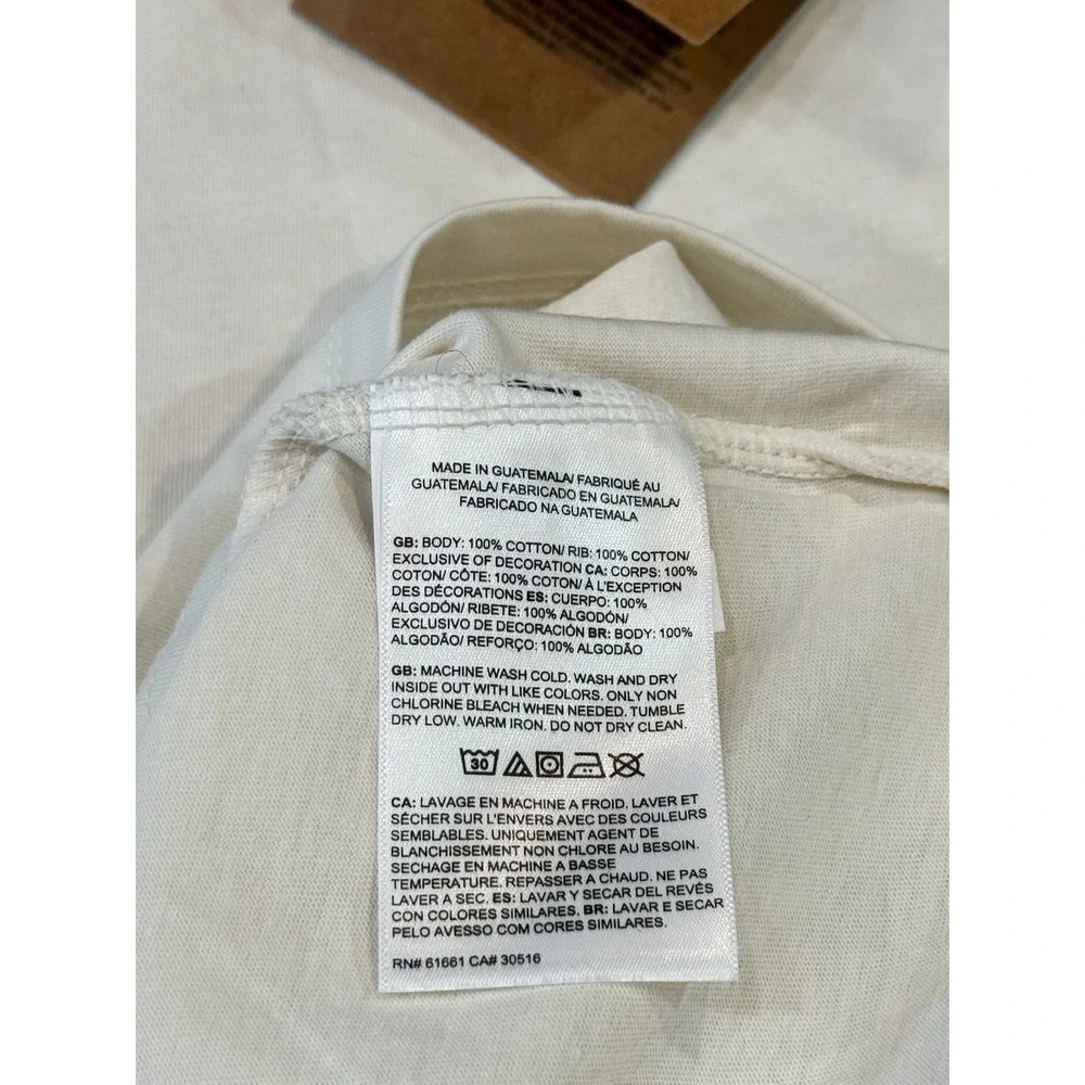 The North Face Women's Woodgrain Half Dome Logo T-Shirt White Blue Small  NWT - Picture 6 of 8